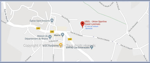 USOL - Union Sportive Ouest Lyonnais 5 Rue de la Déserte 69670 Vaugneray